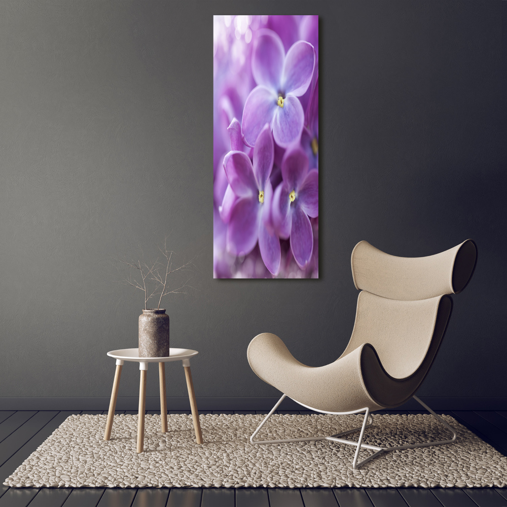 Tableau sur verre Fleurs de lilas