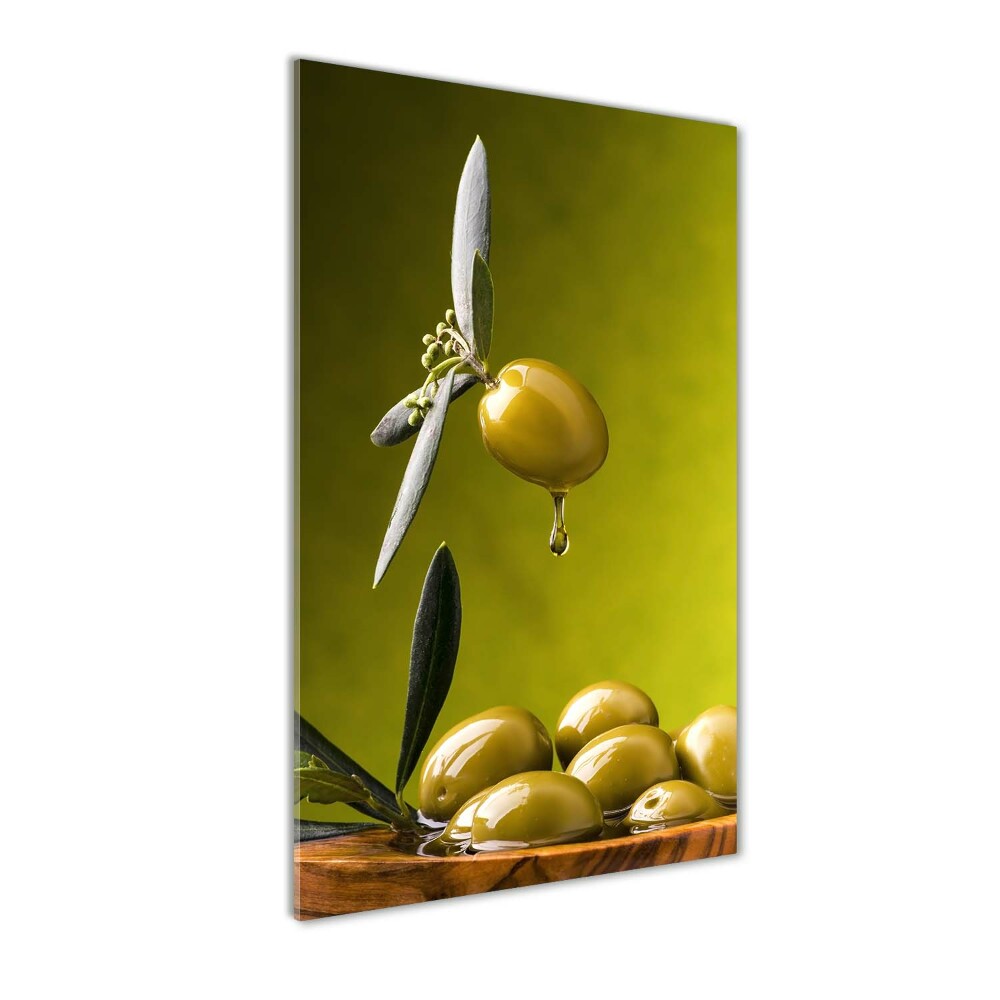 Tableau sur verre Huile d'olive