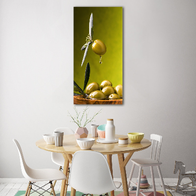 Tableau sur verre Huile d'olive