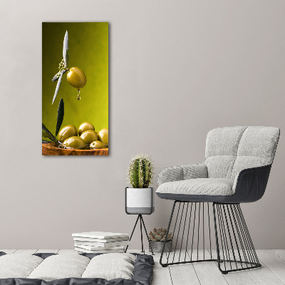 Tableau sur verre Huile d'olive