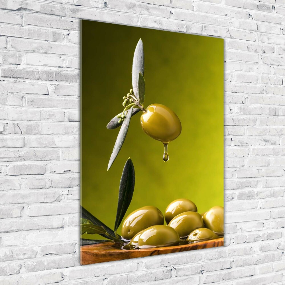 Tableau sur verre Huile d'olive