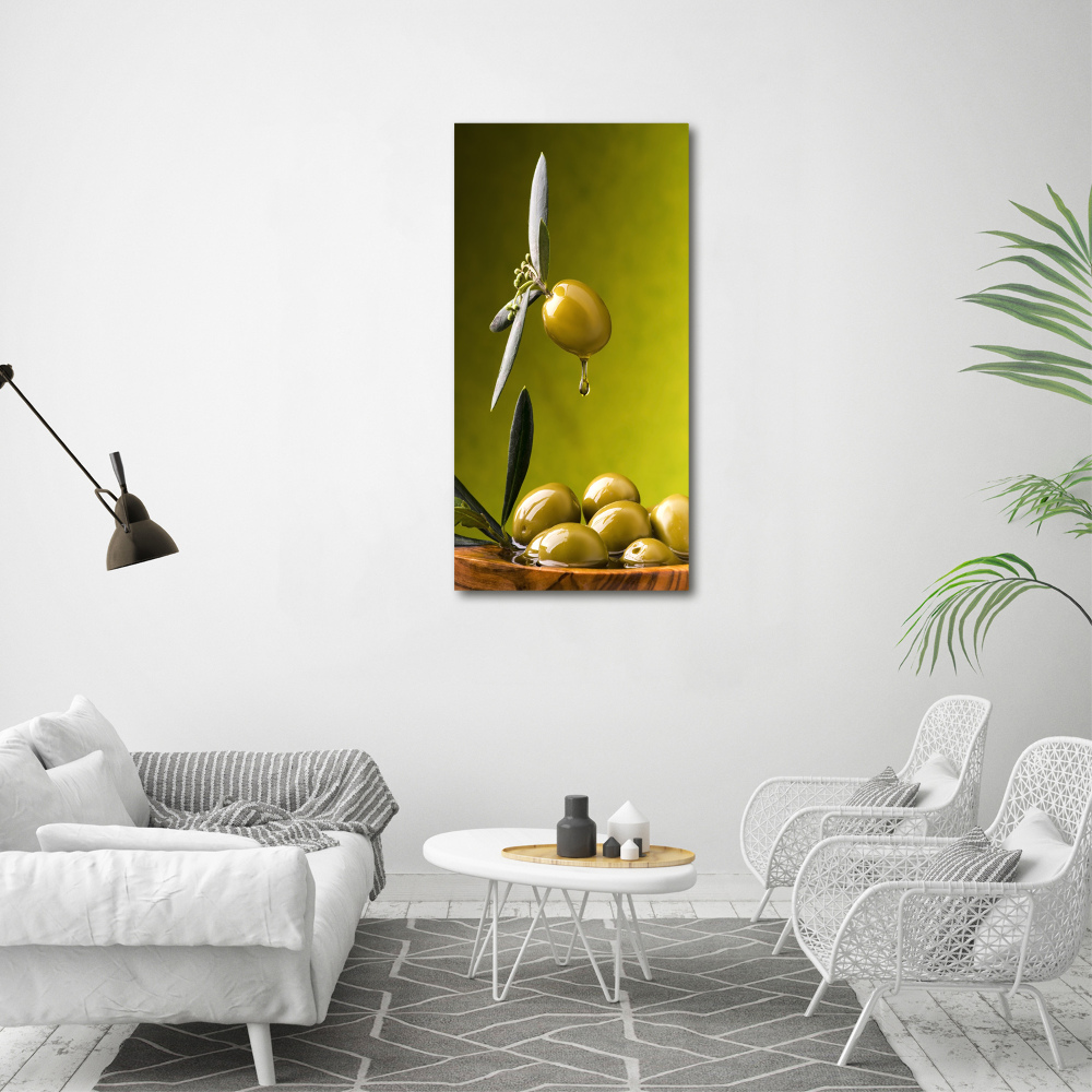 Tableau sur verre Huile d'olive