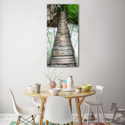 Tableau photo sur verre Pont suspendu