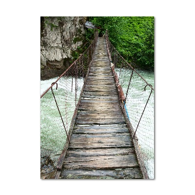 Tableau photo sur verre Pont suspendu