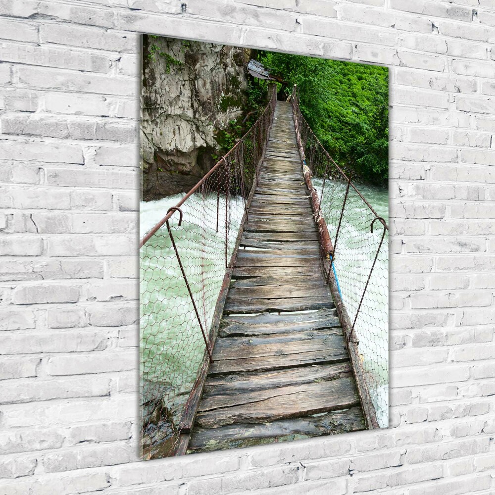 Tableau photo sur verre Pont suspendu