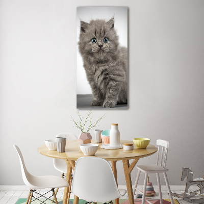 Tableau photo sur verre Chat gris britannique