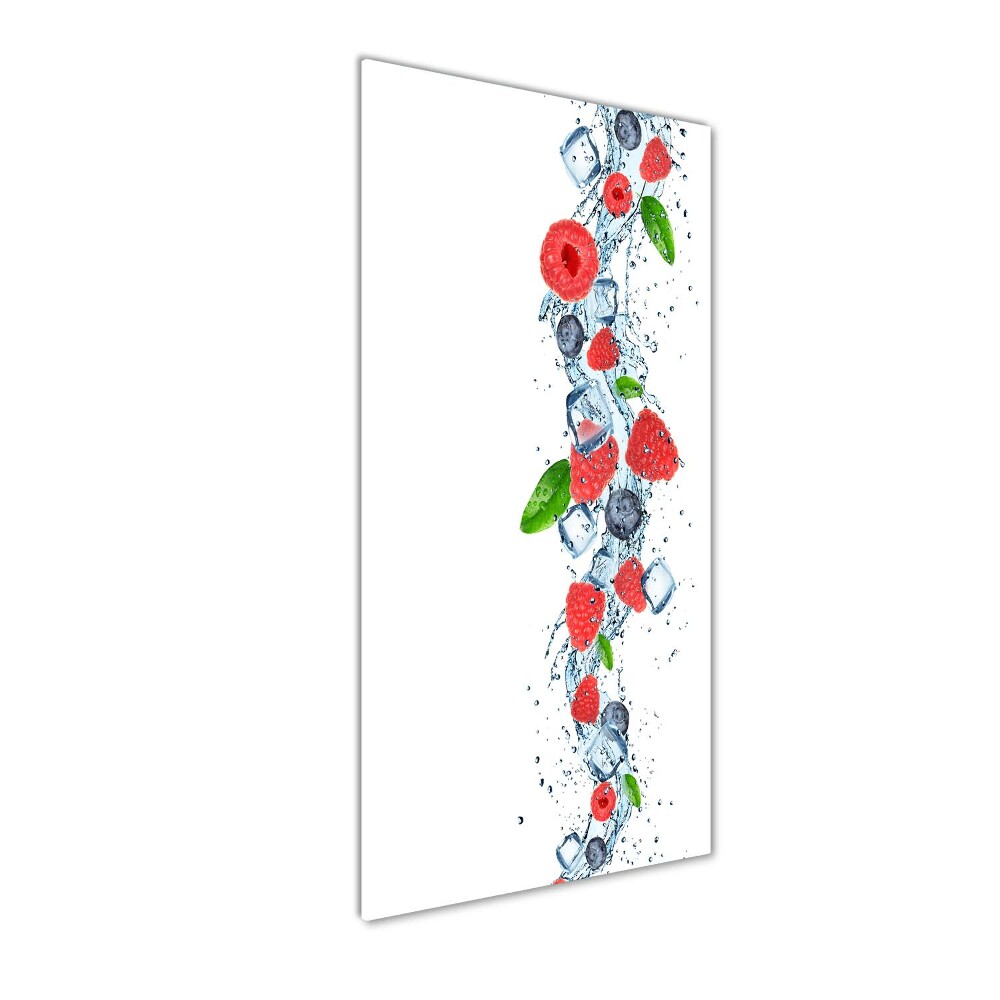 Tableau sur verre Fruits des bois et glace