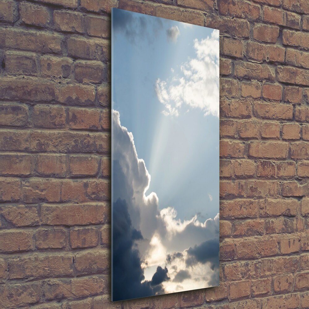 Tableau sur verre Nuages sombres dans le ciel