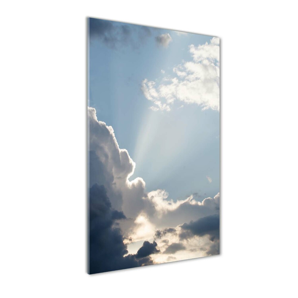 Tableau sur verre Nuages sombres dans le ciel