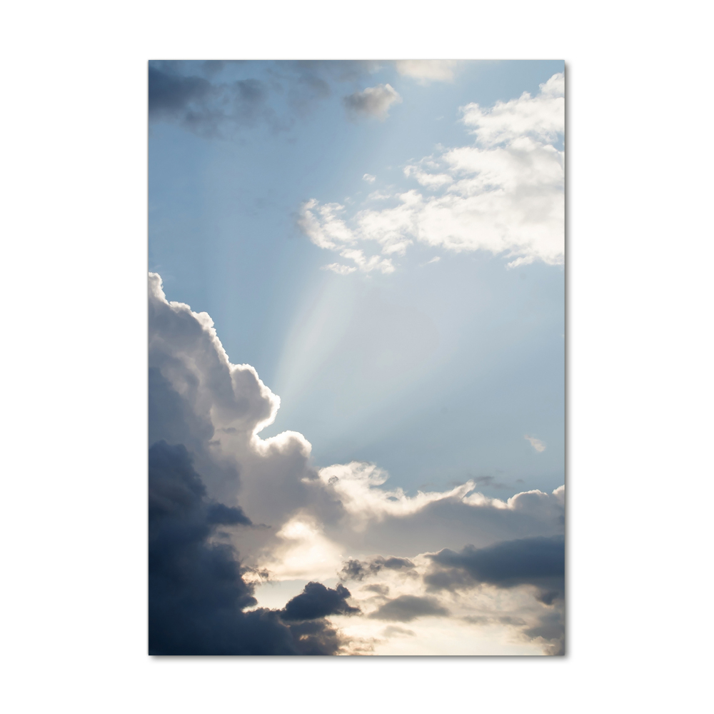 Tableau sur verre Nuages sombres dans le ciel