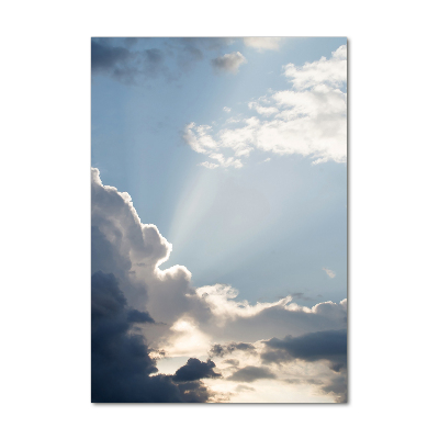 Tableau sur verre Nuages sombres dans le ciel