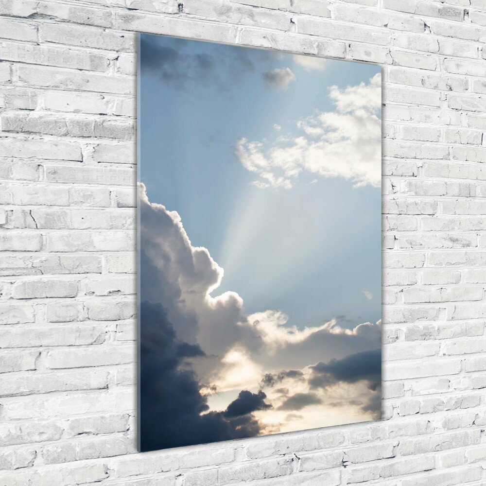 Tableau sur verre Nuages sombres dans le ciel