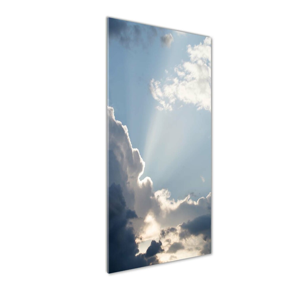 Tableau sur verre Nuages sombres dans le ciel