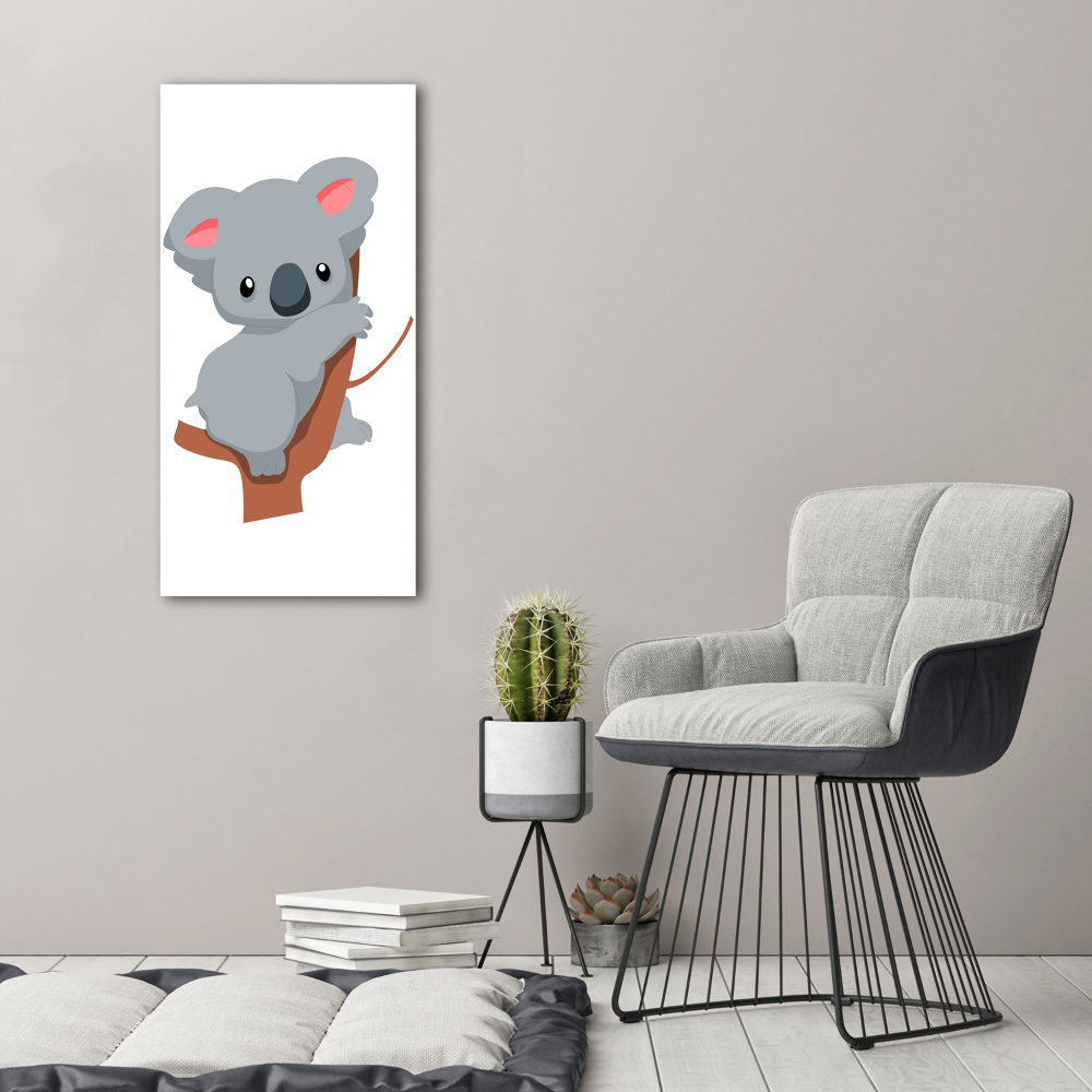 Tableau photo sur verre Panda dans un arbre