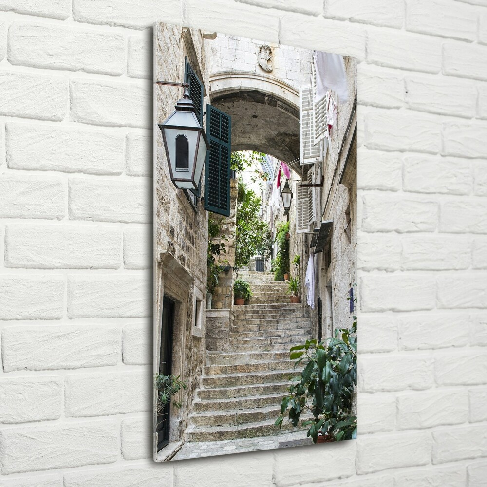 Tableau en verre Rues de Dubrovnik