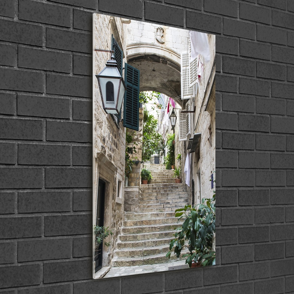 Tableau en verre Rues de Dubrovnik