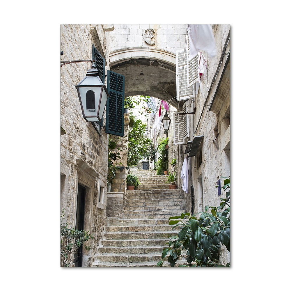 Tableau en verre Rues de Dubrovnik