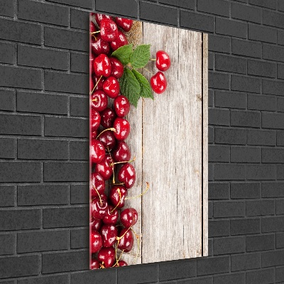 Tableau imprimé sur verre Cerises