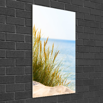 Tableau sur verre Dunes en bord de mer