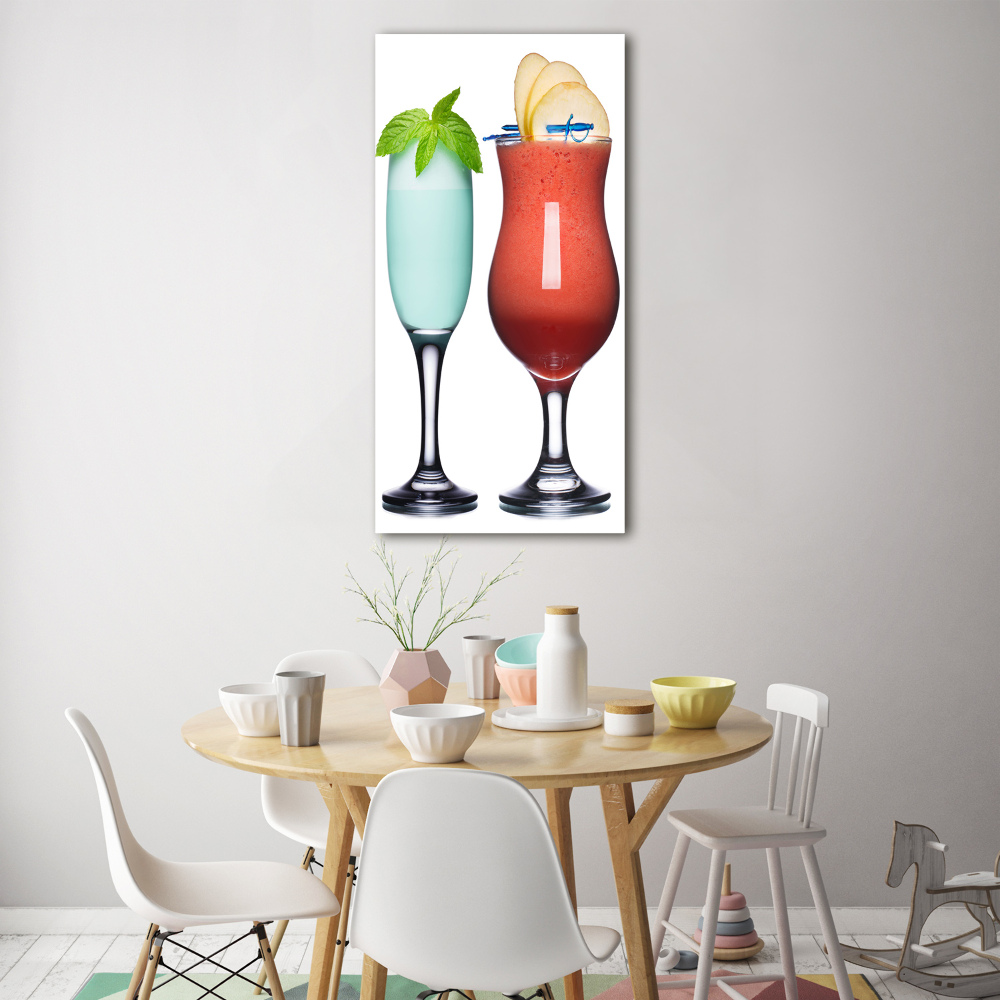 Tableau photo sur verre Cocktails colorés