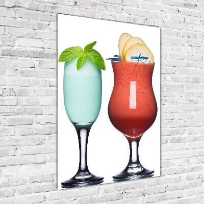 Tableau photo sur verre Cocktails colorés