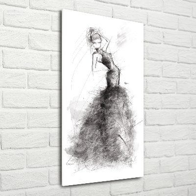 Tableau sur verre Illustration de mode