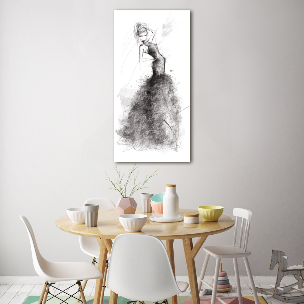 Tableau sur verre Illustration de mode