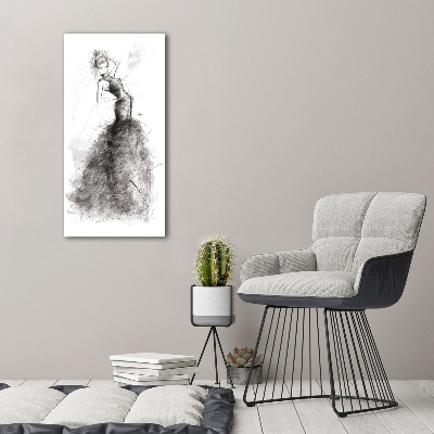 Tableau sur verre Illustration de mode