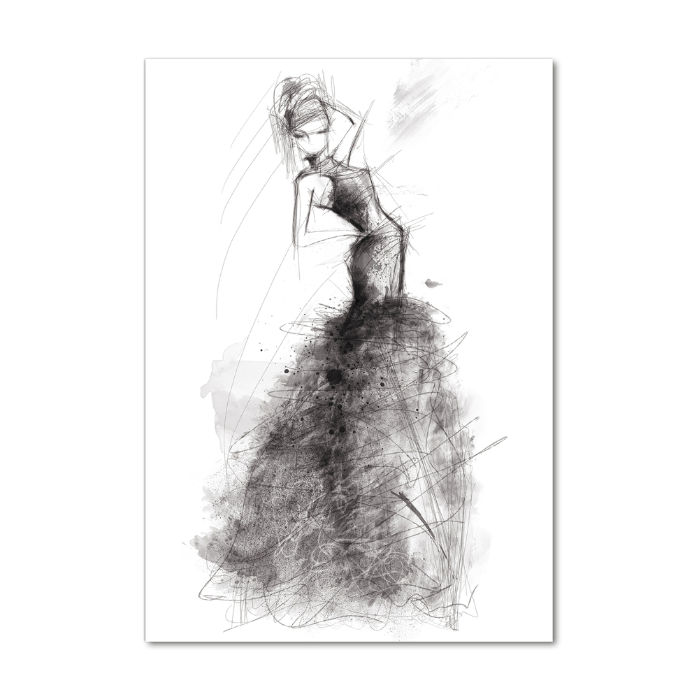 Tableau sur verre Illustration de mode