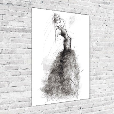 Tableau sur verre Illustration de mode