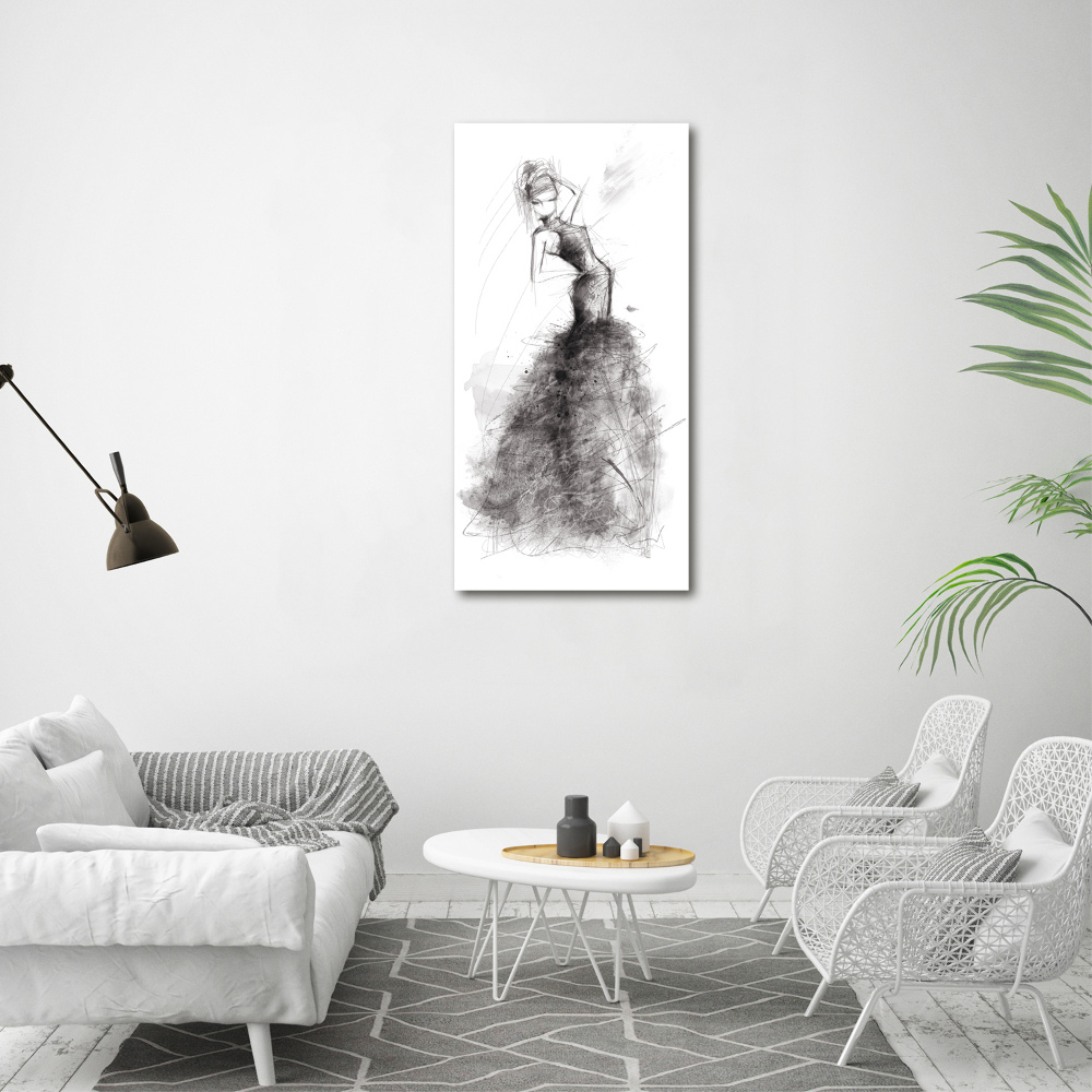 Tableau sur verre Illustration de mode