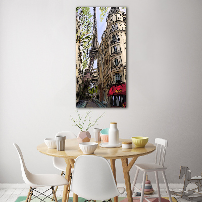 Tableau sur verre Tour Eiffel