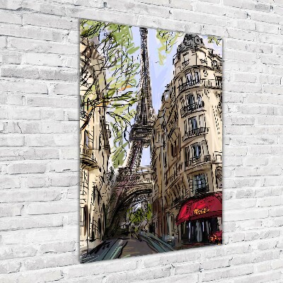 Tableau sur verre Tour Eiffel