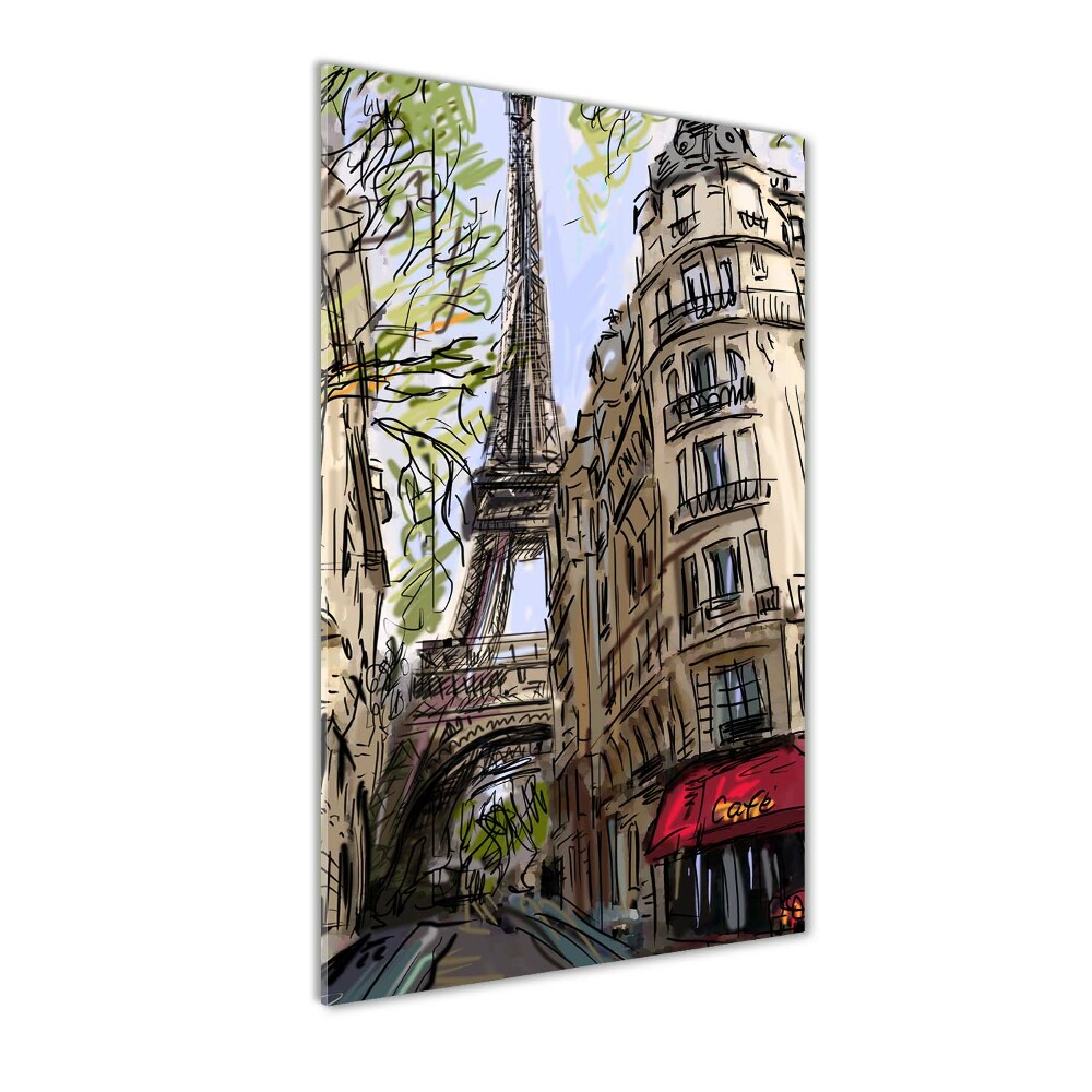 Tableau sur verre Tour Eiffel