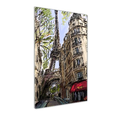 Tableau sur verre Tour Eiffel