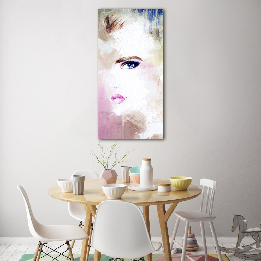 Tableau sur verre Femme abstraite