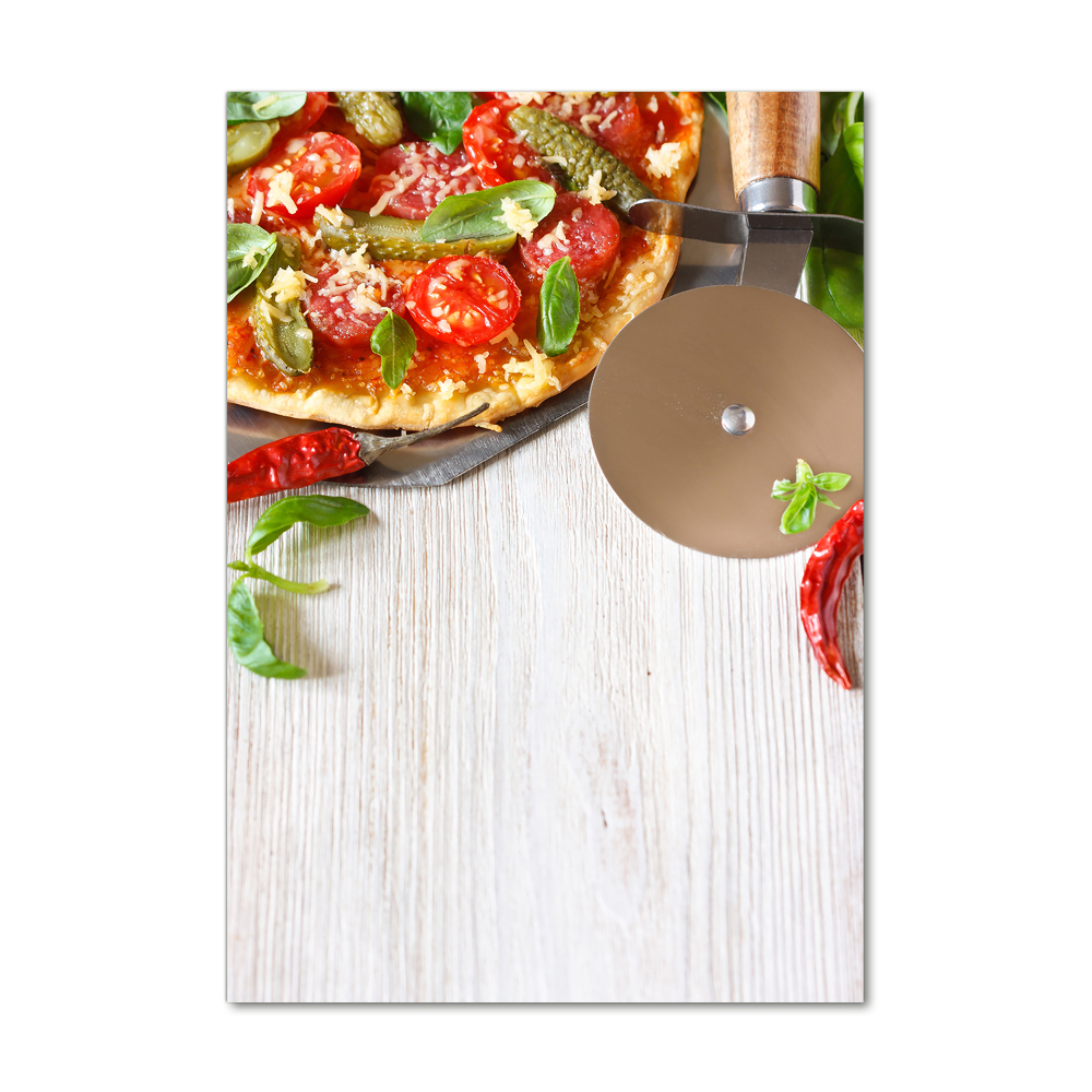 Tableau en verre Pizza