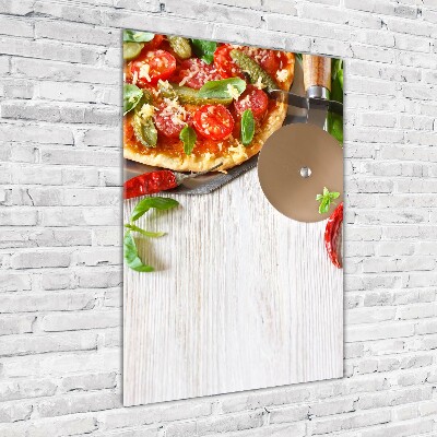 Tableau en verre Pizza