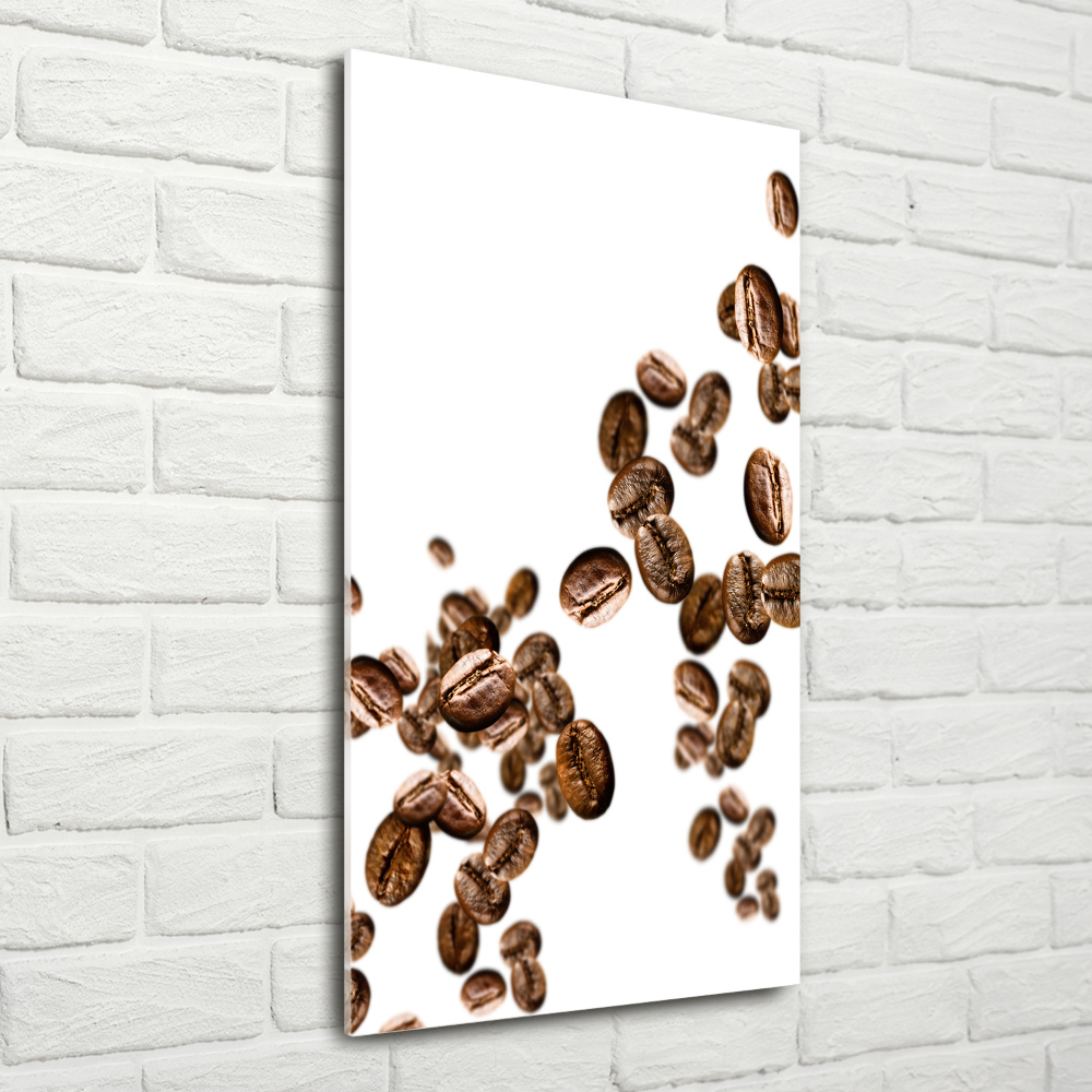 Tableau imprimé sur verre Grains de café