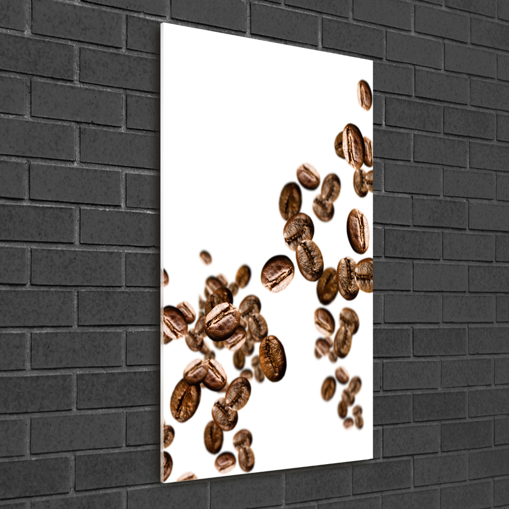 Tableau imprimé sur verre Grains de café