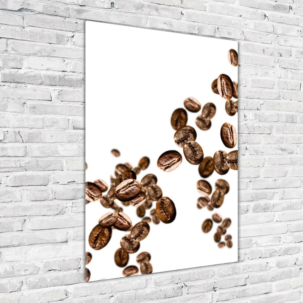 Tableau imprimé sur verre Grains de café