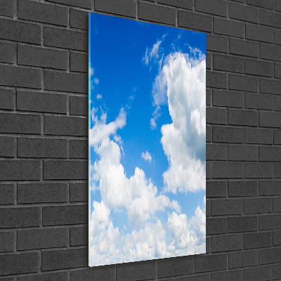 Tableau photo sur verre Nuages dans le ciel vent