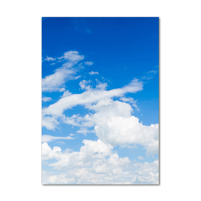 Tableau photo sur verre Nuages dans le ciel vent