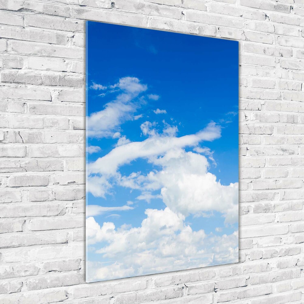 Tableau photo sur verre Nuages dans le ciel vent