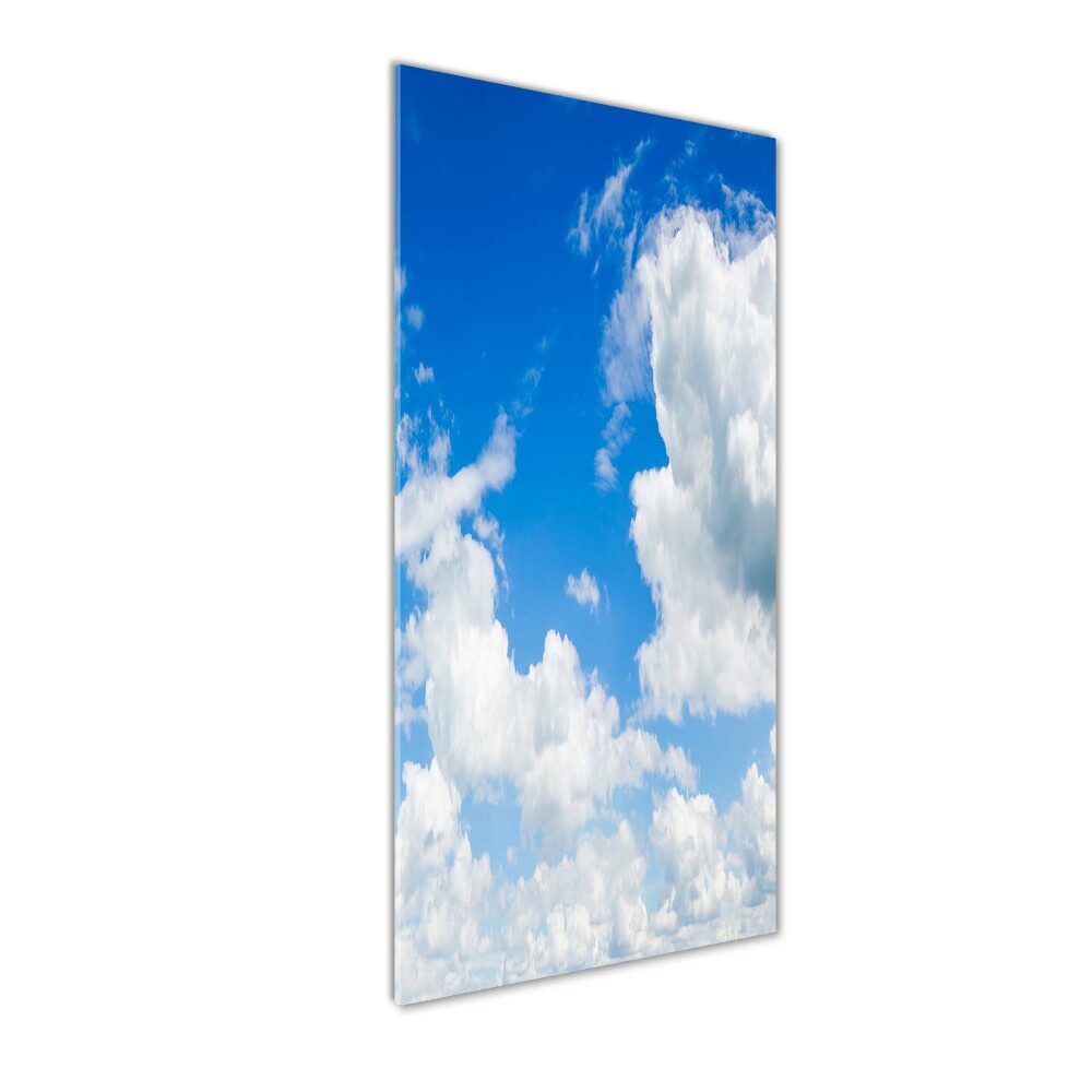 Tableau photo sur verre Nuages dans le ciel vent