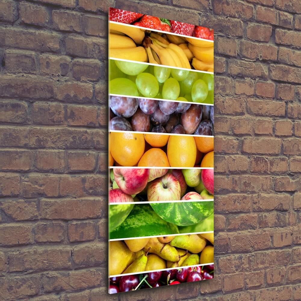 Tableau sur verre Fruits colorés