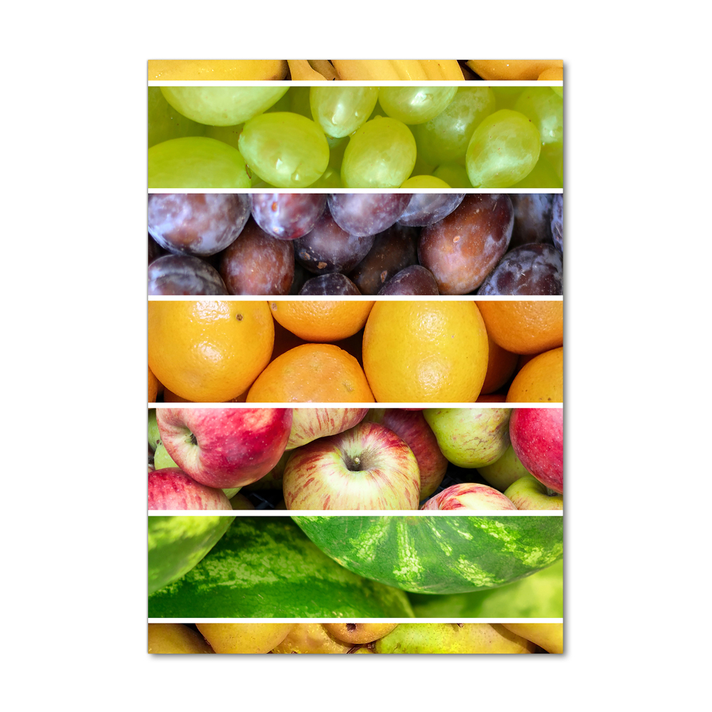 Tableau sur verre Fruits colorés