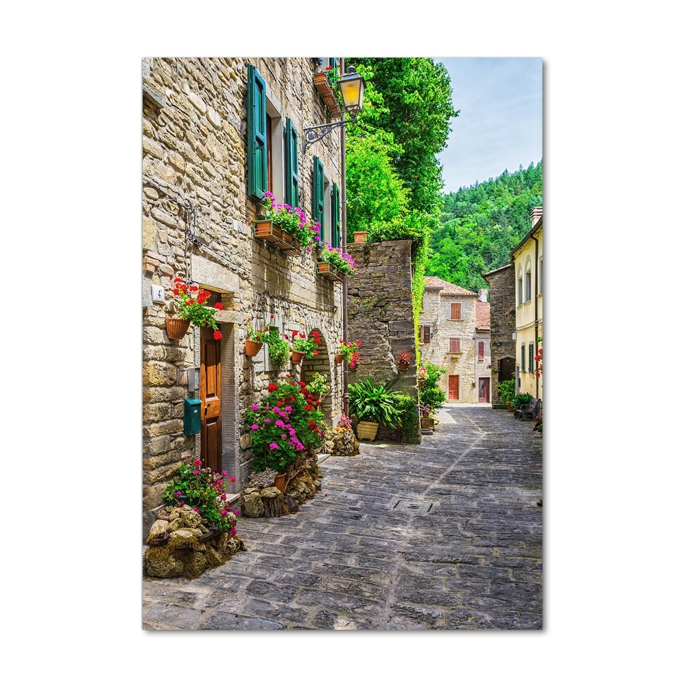 Tableau en verre Une rue charmante