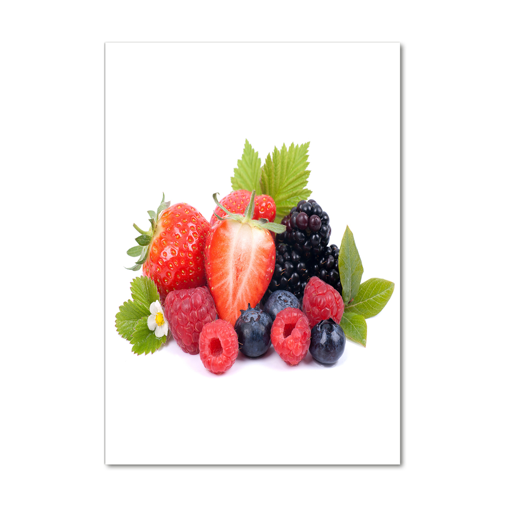 Tableau sur verre Fruits des bois