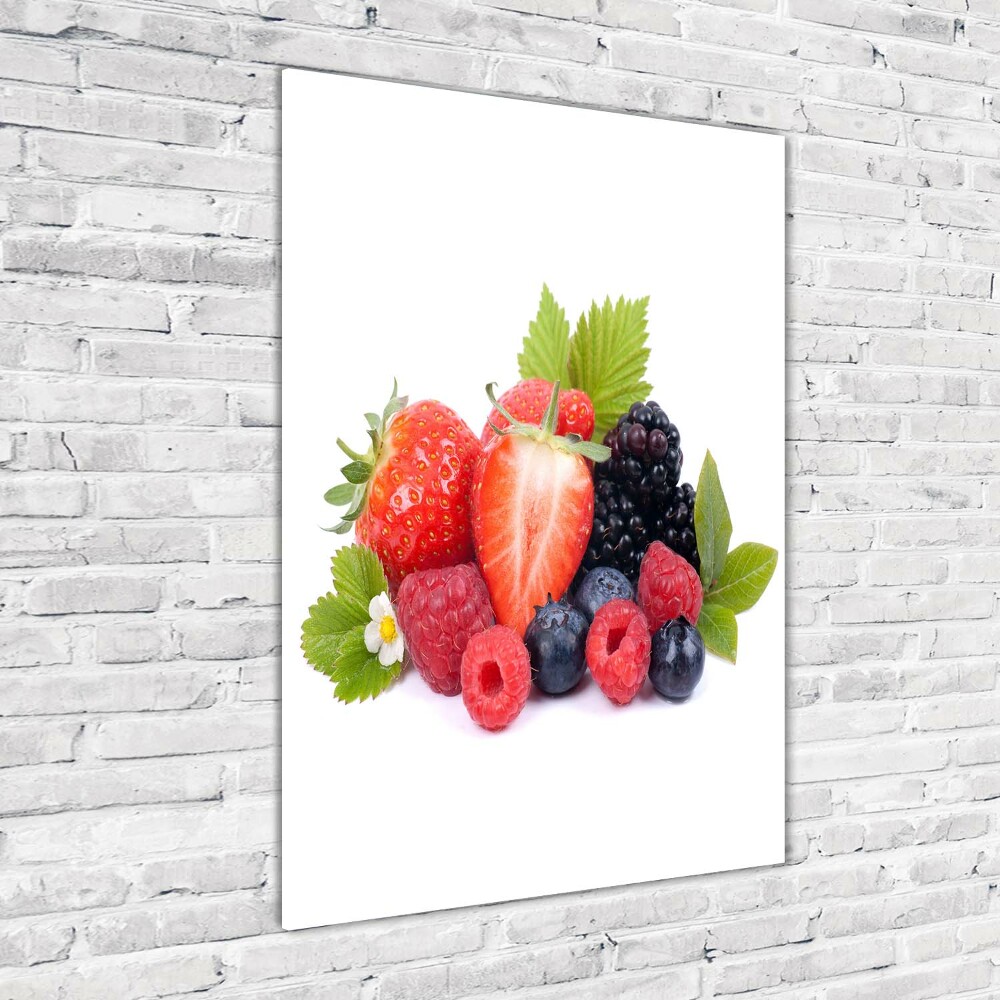 Tableau sur verre Fruits des bois